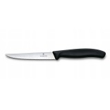 VICTORINOX Swiss Classic steak kés, recézett pengével (11 cm) fekete