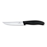 VICTORINOX Swiss Classic steak kés, recézett pengével (12 cm) fekete