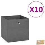 VID 10 db szürke nem szőtt szövet tárolódoboz 28 x 28 x 28 cm