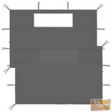 VID 2 db antracitszürke ablakos pavilonfal