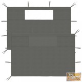 VID 2 db antracitszürke ablakos pavilonfal