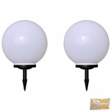 VID 2 db kültéri gyalogjáró led-lámpa cölöppel 40 cm