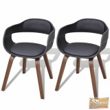 VID 2 db műbőr étkezőszék hajlított fa vázzal