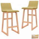 VID 2 db mustársárga szövet bárszék