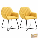 VID 2 db sárga szövet étkezőszék
