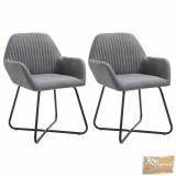 VID 2 db sötétszürke szövet étkezőszék