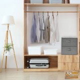 VID 2 db szürke szövet tárolódoboz 43 x 34 x 23 cm