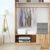 VID 2 db szürke szövet tárolódoboz 50 x 30 x 25 cm