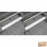 VID 2db lineáris rozsdamentes acél buborék zuhany lefolyó 930x140mm