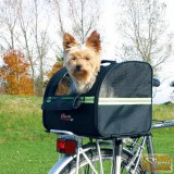 Vid 35x28x29 cm fekete kutyaszállító kerékpárhoz