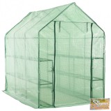 VID acél melegház 12 polccal 143 x 214 x 196 cm