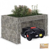 VID acélhuzal fűnyírótároló magaságyással 110 x 80 x 60 cm