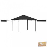 VID antracit pavilon dupla kibővített tetővel 3x3x2,75 m 180 g/m²