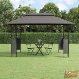 VID antracitszürke acél pavilon tetővel 400 x 300 x 270 m