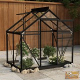 VID antracitszürke alumínium és üveg melegház 155 x 103 x 191 cm