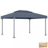 VID antracitszürke alumíniumpavilon 400 x 300 cm