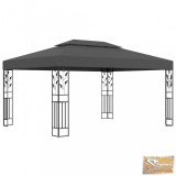 VID antracitszürke dupla tetős pavilon 3 x 4 m