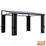 VID antracitszürke függönyös pavilon 405 x 294 x 244 cm