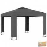 VID antracitszürke pavilon duplatetővel 3 x 3 m