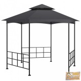 VID antracitszürke pavilon oldalfalakkal 3,1 x 2,7 m