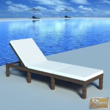 VID barna állítható polyrattan napozóágy párnával