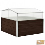 VID barna melegház horganyzott acélból 100 x 100 x 85 cm