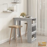 VID betonszürke bárasztal tárolópolccal 100 x 50 x 101,5 cm