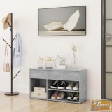 VID betonszürke forgácslap cipőtároló pad 80 x 30 x 45 cm