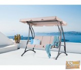 Vid bézs hintaágy - fém és szövet -