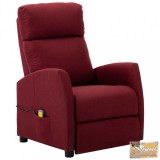 VID bordó dönthető szövet masszázsfotel