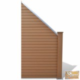 VID döntött, barna wpc kerti kerítéspanel