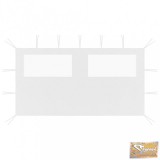 VID fehér ablakos pavilonfal 4 x 2 m