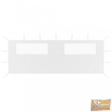 VID fehér ablakos pavilonfal 6 x 2 m