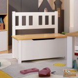 VID fehér-bézs mdf gyermek tárolópad 60 x 30 x 55 cm