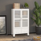 VID fehér fém ipari tárolószekrény 70 x 40 x 115 cm