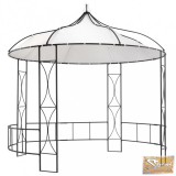 VID fehér kerek pavilon 300 x 290 cm