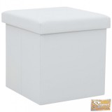 VID fehér összecsukható műbőr tárolóülőke