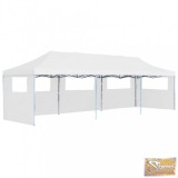VID fehér összecsukható rendezvénysátor 5 oldalfallal 3 x 9 m