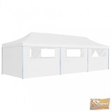 VID fehér összecsukható rendezvénysátor 8 oldalfallal 3 x 9 m