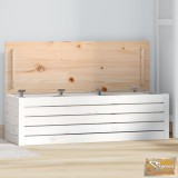 VID fehér tömör fenyőfa tárolóláda 109 x 36,5 x 33 cm