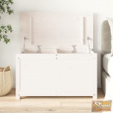 VID fehér tömör fenyőfa tárolóláda 80 x 40 x 45,5 cm