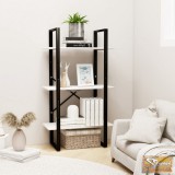 VID fehér tömör fenyőfa tárolópolc 60 x 30 x 105 cm