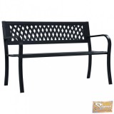 VID fekete acél kerti pad 125 cm