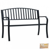 VID fekete acél kerti pad 125 cm