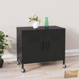 VID fekete acél tárolószekrény 60 x 35 x 56 cm