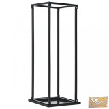 VID fekete acél tűzifatároló alappal 37 x 37 x 113 cm