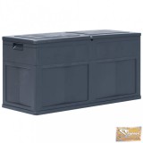 VID fekete kerti tárolóláda 320 l