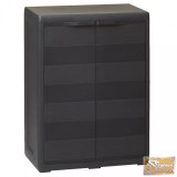 VID fekete kerti tárolószekrény 1 polccal