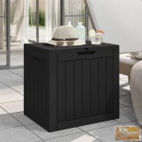 VID fekete polipropilén kerti tárolóláda 55,5x43x53 cm