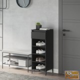 VID fekete szerelt fa cipőtároló szekrény 40x36x105 cm